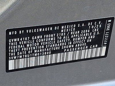 2026 Volkswagen Jetta 1.5T SE