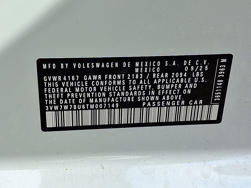 2026 Volkswagen Jetta 1.5T SE