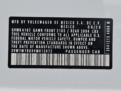 2027 Volkswagen Jetta 1.5T SE