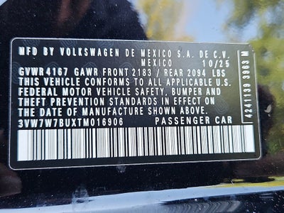 2026 Volkswagen Jetta 1.5T SE