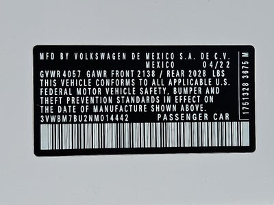 2022 Volkswagen Jetta 1.5T Sport
