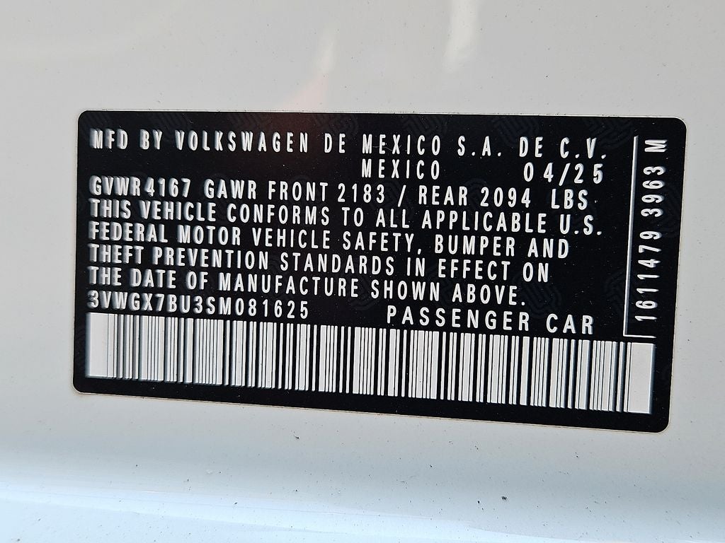 2025 Volkswagen Jetta 1.5T SEL
