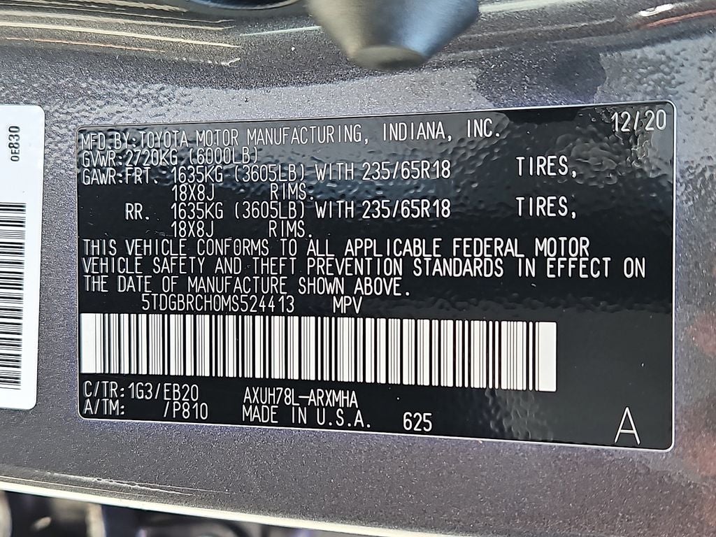 2021 Toyota Highlander Hybrid XLE