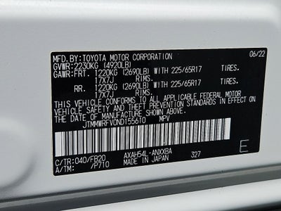 2022 Toyota RAV4 Hybrid LE
