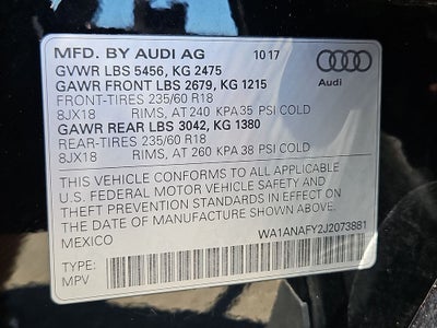 2018 Audi Q5 2.0T Premium quattro