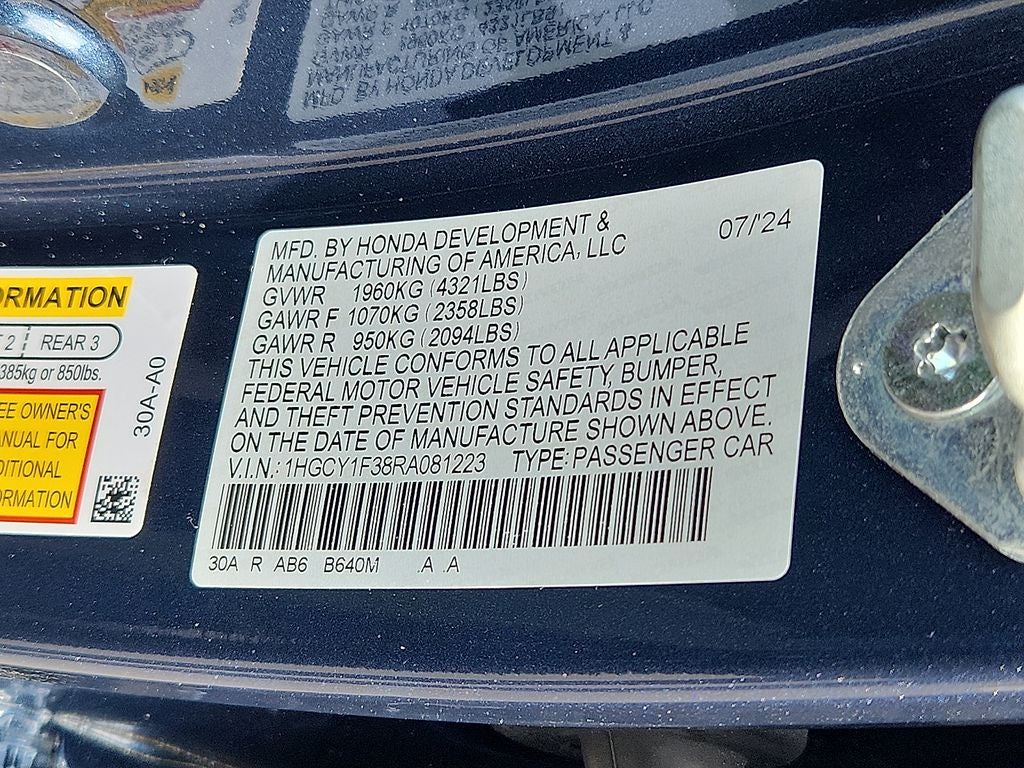 2024 Honda Accord EX