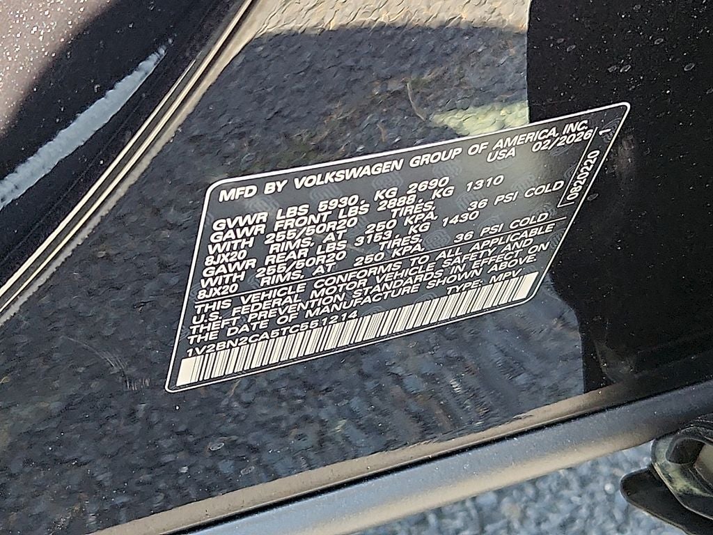 2026 Volkswagen Atlas 2.0T SEL