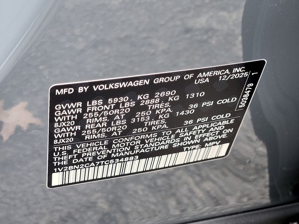 2026 Volkswagen Atlas 2.0T SEL