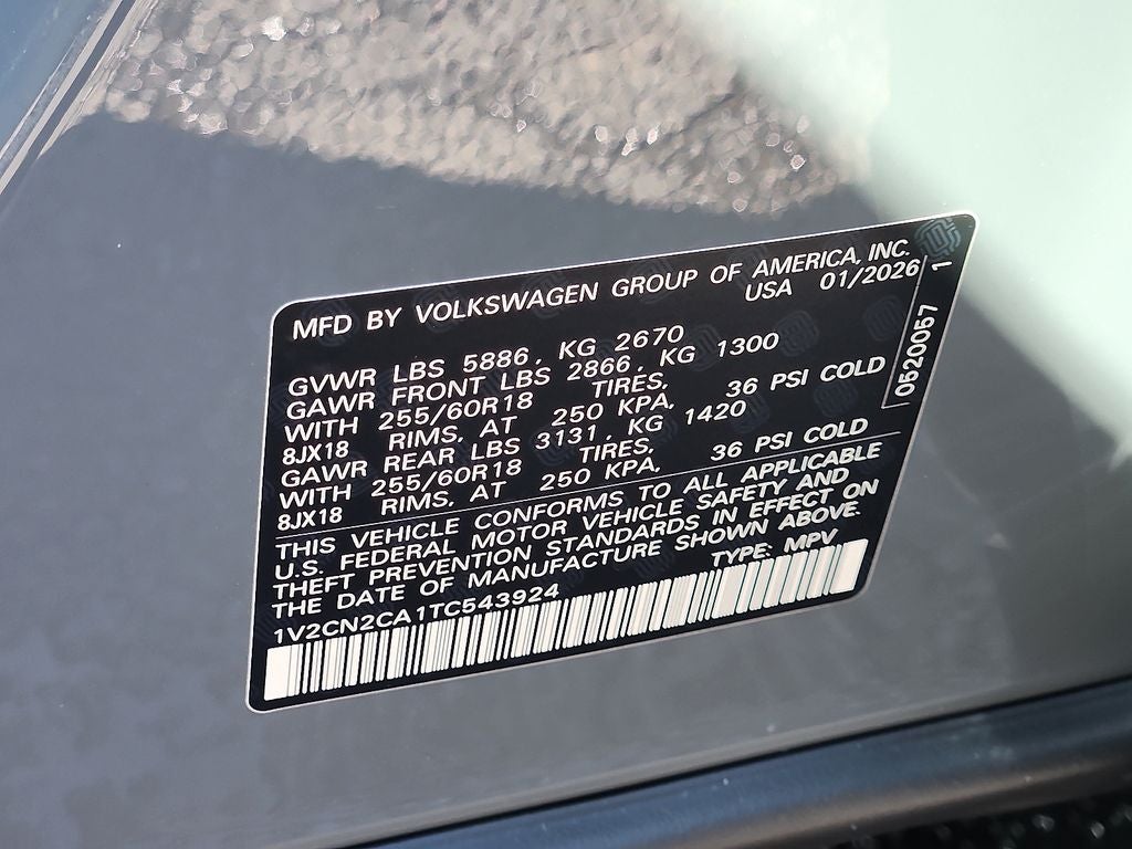 2026 Volkswagen Atlas 2.0T Peak Edition