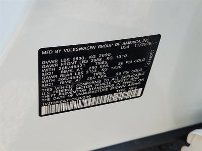 2026 Volkswagen Atlas 2.0T SEL Premium R-Line