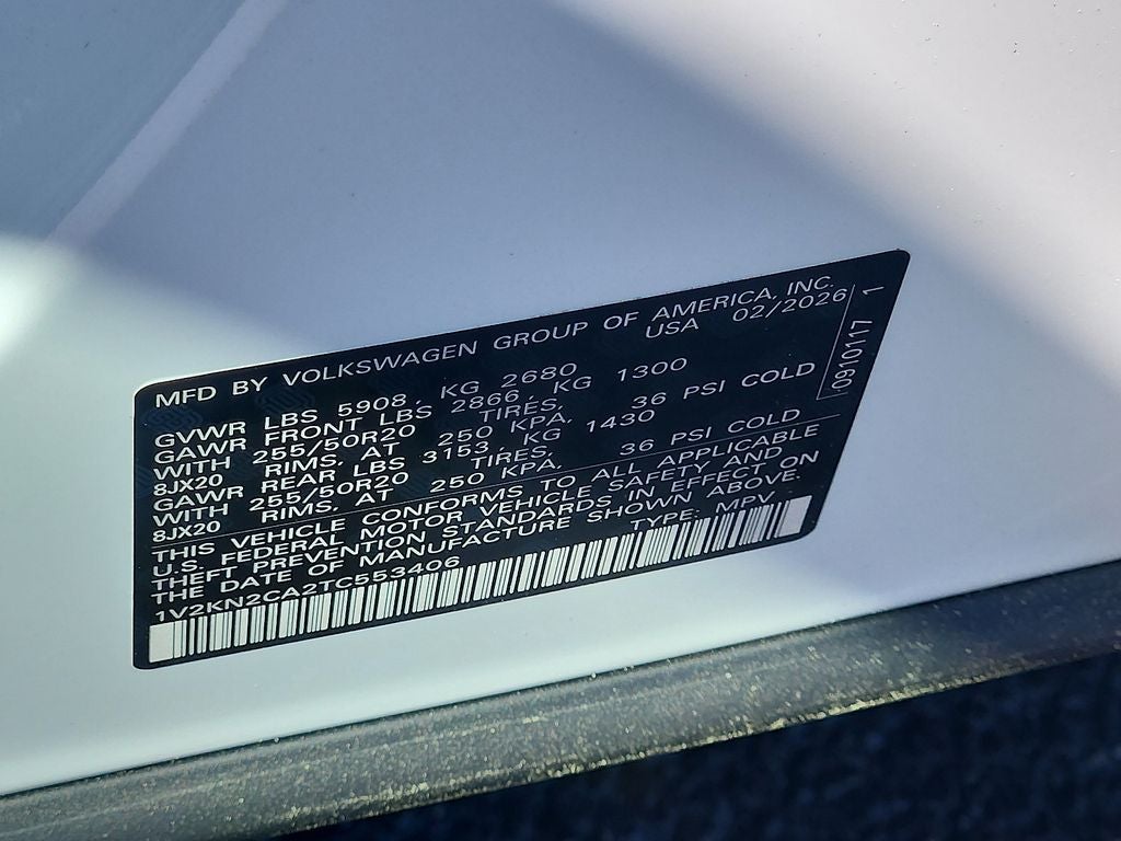 2026 Volkswagen Atlas 2.0T SE w/Technology