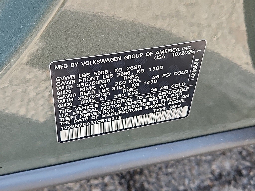 2026 Volkswagen Atlas 2.0T SE w/Technology