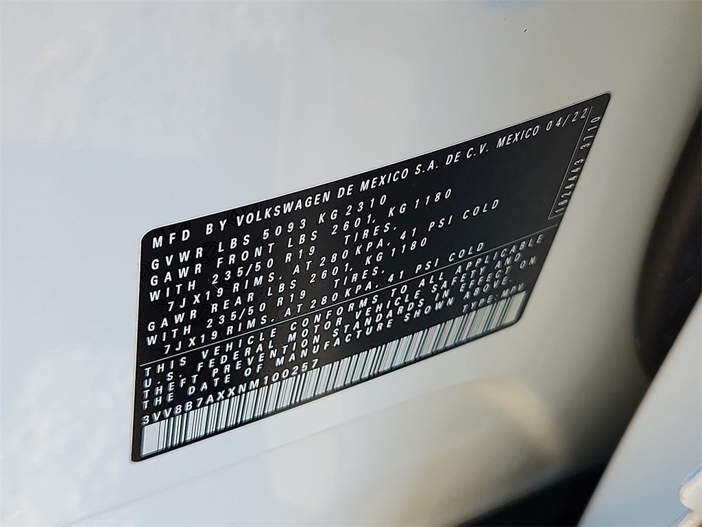 2022 Volkswagen Tiguan 2.0T SE R-Line Black