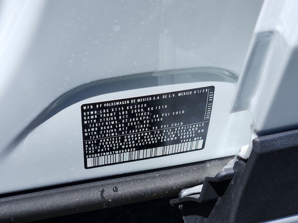 2026 Volkswagen Tiguan 2.0T S