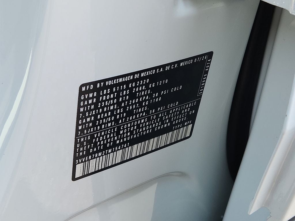 2026 Volkswagen Tiguan 2.0T SE