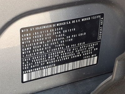 2026 Volkswagen Tiguan 2.0T SE