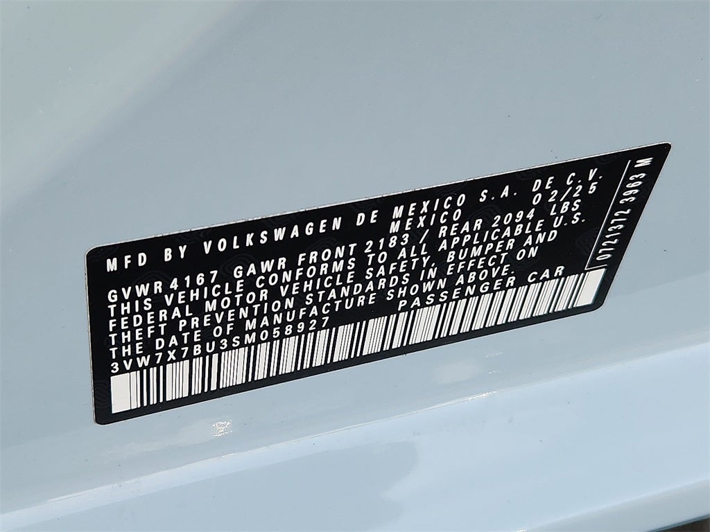 2025 Volkswagen Jetta 1.5T SE